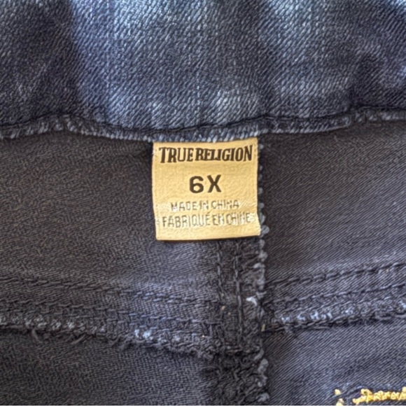 True Religion girls pull on Jeggings skinny denim pants size 6 - Picture 7 of 9